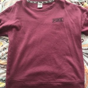 Victoria’s secret pink logo crew neck sweater